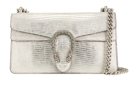 Dionysus, &pound;1,500, Handbags, Silver, Lizard, Front view
